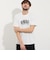 ピグメント加工ロゴプリント半袖Tシャツ