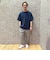リネンライクポリエステルテーパードイージーパンツ