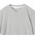 メランジジャカードニット VネックTシャツ