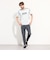 ハケメ×ロゴ柄半袖Tシャツ