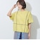 配色パイピング切替え半袖Tシャツ