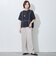 配色パイピング切替え半袖Tシャツ
