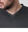 【WEB限定】ストレッチポンチジェルプリントＶネック長袖Tシャツ