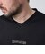 ストレッチポンチジェルプリントＶネック長袖Tシャツ