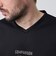 ストレッチポンチジェルプリントＶネック長袖Tシャツ