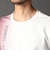 ストレッチポンチ　縦ロゴグラデーションTシャツ