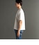ウエーブタックジャカード VネックTシャツ