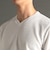 ウエーブタックジャカード VネックTシャツ