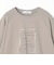 箔入りロゴプリント7分袖ラグランTシャツ