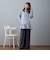 ペプラムデザインブラウス