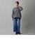 後切替え入りワイドデニムパンツ