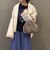 フェイクファーボストンバッグ