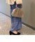 フェイクファーボストンバッグ