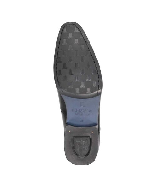 LANVIN COLLECTION 異素材ミックスサイドエラスティックスリッポン