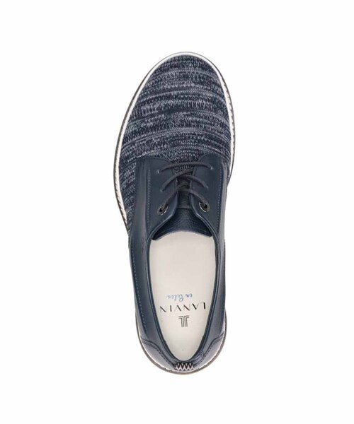 新品 LANVIN en Bleu ダービーシューズ 26cm　Ⓗ ランバンオンブルー LANVIN en Bleu ニットスニーカー