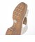 テーン tehen WOOD調ヒールで涼しげな7.5cmウェッジミュールサンダル　TN2306
