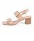 HIROKO KOSHINO 安定の太めヒール バックストラップ 5.5cmヒールサンダル　HKL8009