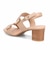 HIROKO KOSHINO 安定の太めヒール バックストラップ 5.5cmヒールサンダル　HKL8009