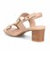 HIROKO KOSHINO 安定の太めヒール バックストラップ 5.5cmヒールサンダル　HKL8009