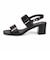 HIROKO KOSHINO 安定の太めヒール バックストラップ 5.5cmヒールサンダル　HKL8009