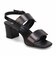 HIROKO KOSHINO 安定の太めヒール バックストラップ 5.5cmヒールサンダル　HKL8009