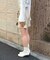 レースアップショートパンツ