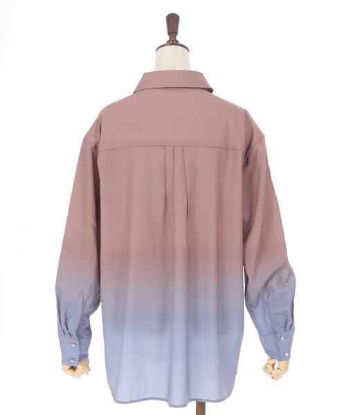 【相場以下】人気の完売品！OAS グラデーション 半袖シャツ M 相場以下】人気の完売品！OAS グラデーション 半袖シャツ M