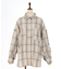 チェック柄ロングシャツ