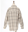 チェック柄ロングシャツ