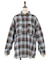 チェック柄ロングシャツ