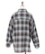 チェック柄ロングシャツ