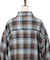 チェック柄ロングシャツ