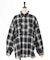 チェック柄ロングシャツ