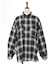 チェック柄ロングシャツ