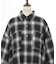 チェック柄ロングシャツ
