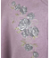 ローズ刺繍ニットポンチョ