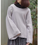 ショルダージップニット