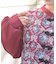 チャイナ釦薔薇柄切替ＯＰ