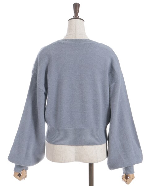 ライン刺繍ニットプルオーバー｜アクシーズファム アウトレット