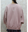 刺繍裏起毛コクーントレーナー