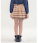 裏ボアリボンチェックスカパン