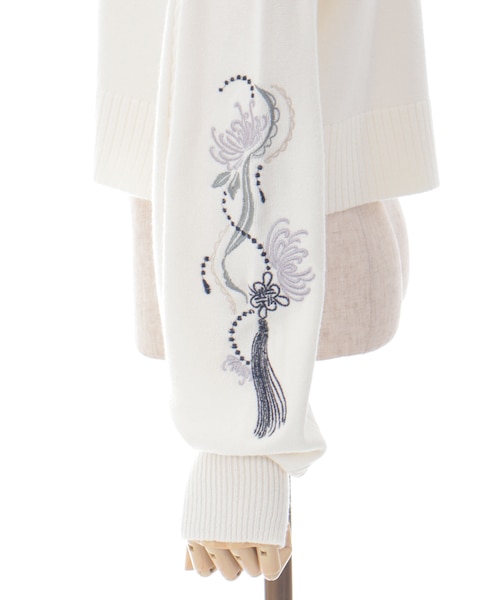 デカルチャイナタウン　タッセルコンプセット ポストカードセット付き 牡丹刺繍チャイナスカート | kawaii | axes femme online shop