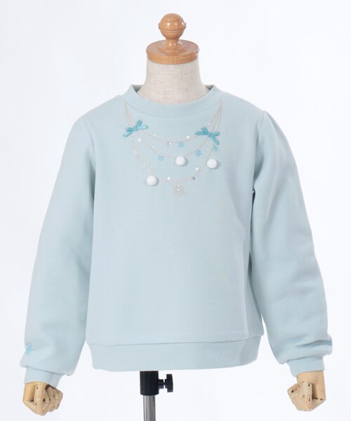 雪ネックレス裏起毛トレーナー｜アクシーズファム アウトレットの