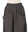 スエード変型ビッグパンツ