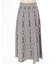 チェーン柄フレアスカート