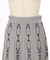 チェーン柄フレアスカート