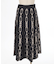 チェーン柄フレアスカート