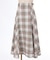 起毛チェック編上スカート