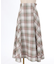 起毛チェック編上スカート
