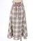 起毛チェック編上スカート